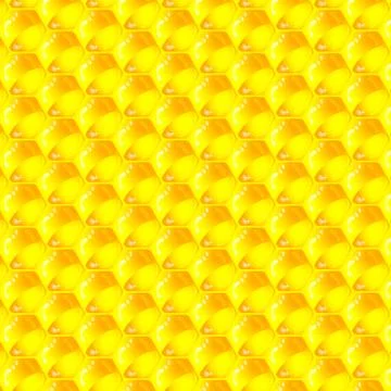 Golden  cells of a honeycomb pattern. vector illustration. Stock Illustration