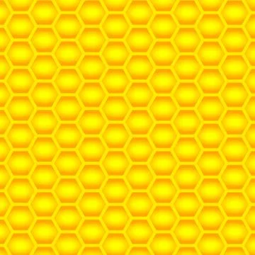 Golden  cells of a honeycomb pattern. vector illustration. Stock Illustration