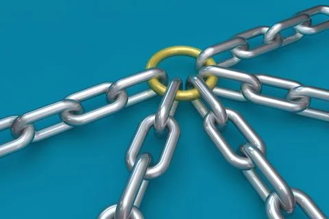 Golden chain Иллюстрация