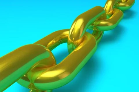 Golden chain Stock-Illustration