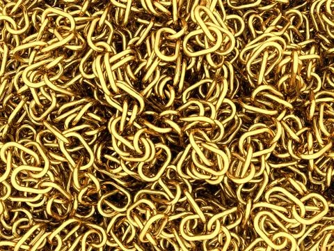 Golden chain Illustrazione stock