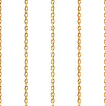 Golden chain seamless pattern Stock Illustration