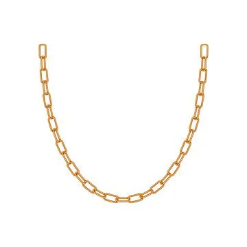 Golden chain symbolizing connection strength and luxury Stock Illustration