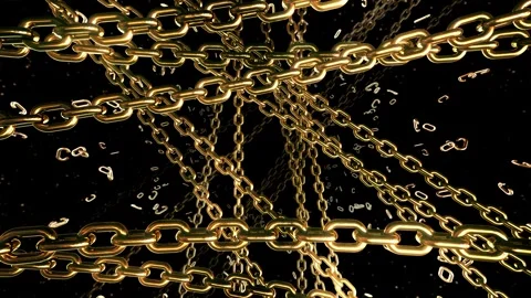 The Golden Chains Background Видео 345427782