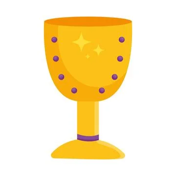 Golden chalice icon Stock Illustration