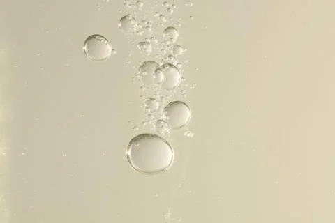 Golden champagne bubbles Stock Photos