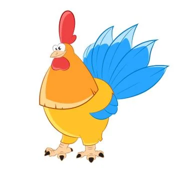 Golden chicken Illustrazione stock