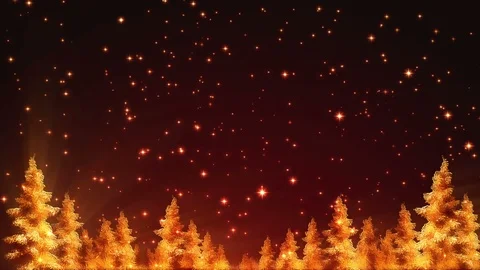 Golden Christmas Background Loop Stock Footage