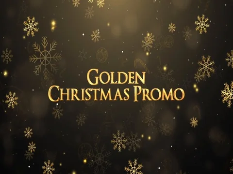 Golden Christmas Promo Stock After Effects