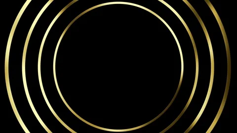 Golden Circle Frames Background Stock Footage 263972726