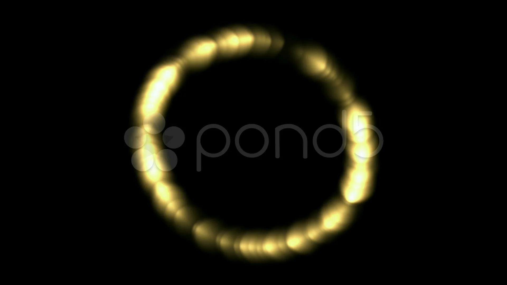 Golden circle halo light Stock Video Pond5