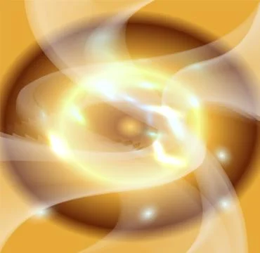Golden circle light Abstract wave background Stock Illustration