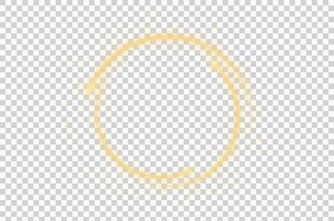 Golden Circle Light Frame Elegant Gold Frame Invitation.Isolated PNG File  .. Stock Photos