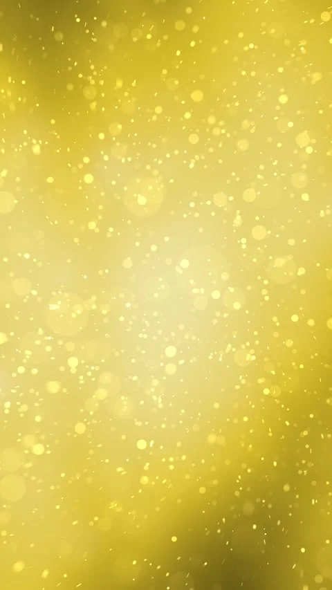 Golden circle particles loopable motion on bright golden vertical background Stock Footage 341153260