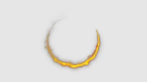 Golden circle particles shining dust with alpha channel Stock Footage 230494575