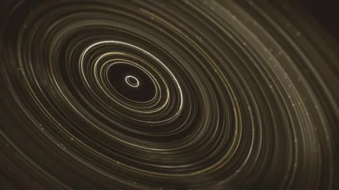 Golden Circle Rings Background Stock Footage 270297677