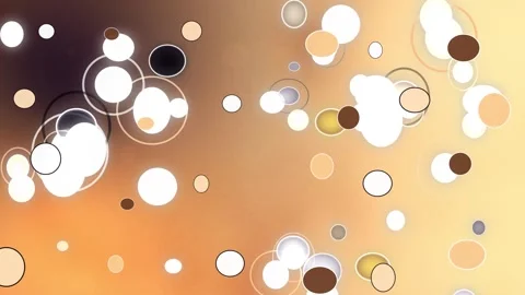 Golden circles background template animation with glowing bubbles Stock Footage 340557905