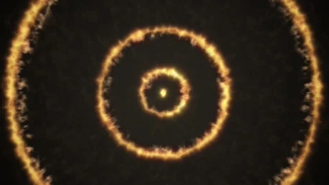 Golden Circles Stock Footage 129091553