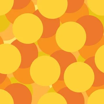 Golden circles seamless pattern Stock Illustration