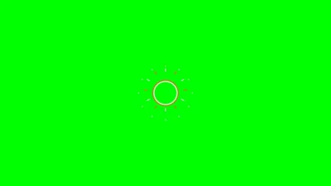 Golden circular firework burst isolated against a vibrant green background Stock Footage 341822421