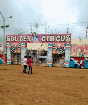 Golden Circus India Stock Photos