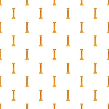 Golden classical column repeating seamless pattern design Illustrazione stock