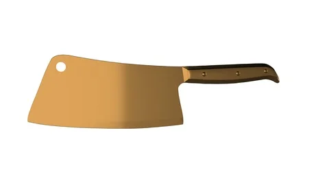 Golden cleaver spin loop Video stock 87266593