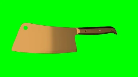 Golden cleaver spin loop Stock Footage 87267191