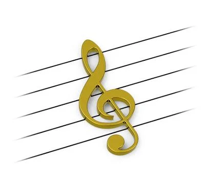 The golden clef Stock Illustration