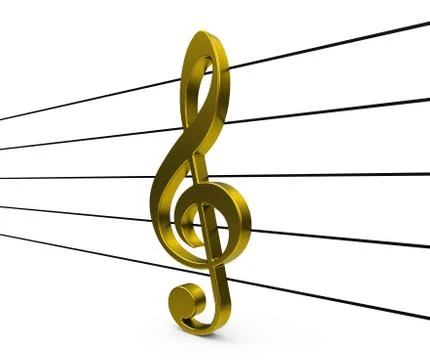 The golden clef Stock Illustration