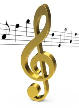 The golden clef Stock Illustration