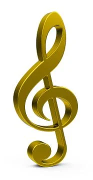 The golden clef Stock Illustration