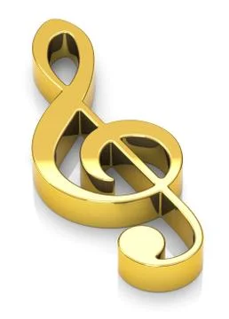The golden clef Stock Illustration