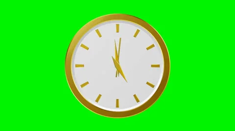 Golden Clock - 60 Seconds Vídeo Stock 23935744