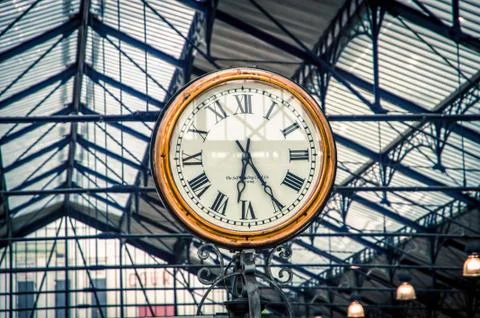 Golden clock Stock Photos