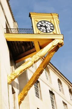 Golden clock Foto stock