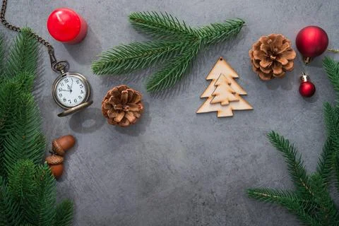 The golden clock, whose arrow are about twelve o'clock New Year celebration Stock Photos