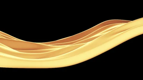 Golden Cloth Waving, seamless loop Vidéo 8778463