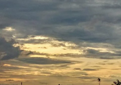 Golden cloud Stock-Fotos