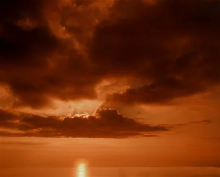 Golden Cloud Sunset PAL Stock Footage 524571