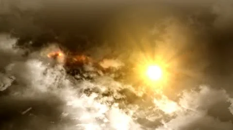 Golden Clouds 스톡 동영상 21744166