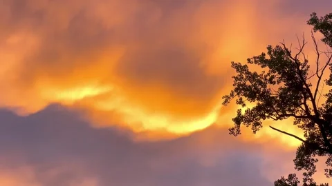 Golden Clouds Stock Footage 293823475