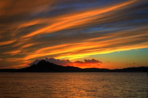 Golden Clouds Stock Photos