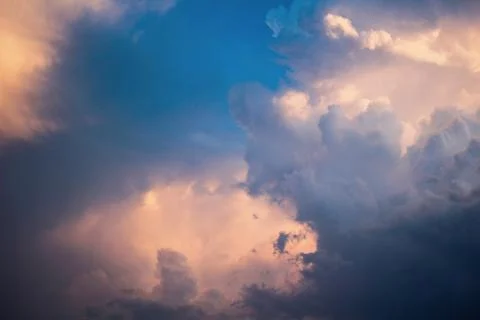 Golden Clouds Foto stock