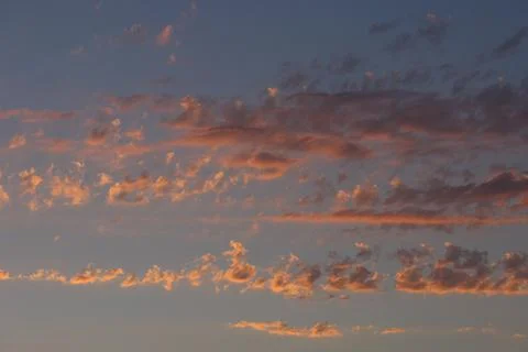 Golden Clouds at Sunset 스톡 사진