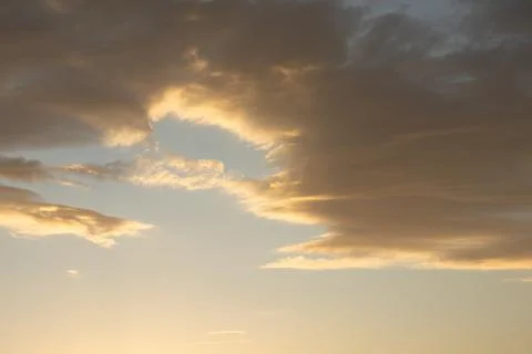 Golden Clouds at Sunset Stock-Fotos