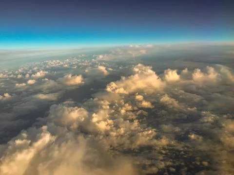 Golden cloudscape Stock Photos