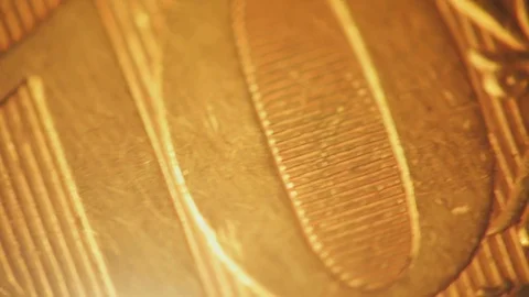 Golden Coins in a Motion 스톡 동영상 71463034