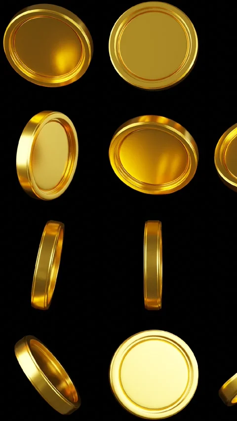 Golden coins pattern	 Stock Footage 285221429