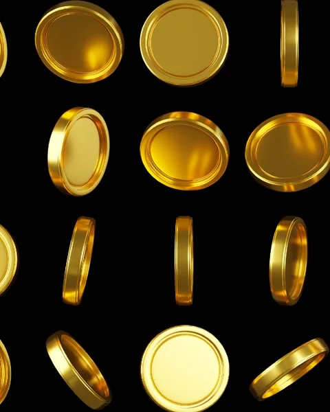 Golden coins pattern	 Stock Footage 285221743